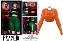 Frayed - Thora Tops - Orange