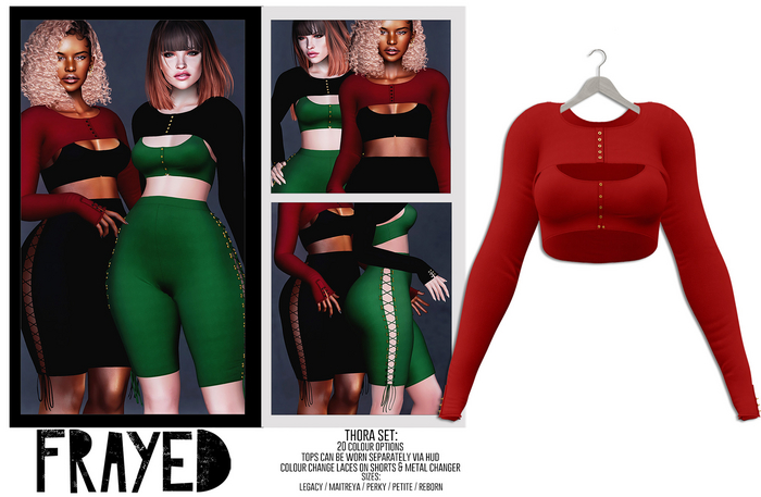 Frayed - Thora Tops - Red