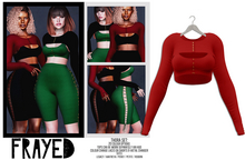 Frayed - Thora Tops - Red