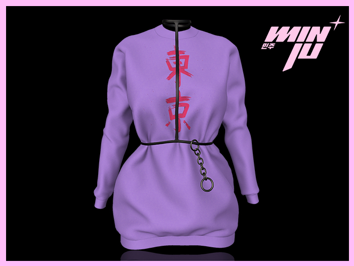 MINJU // Hayami long shirt violet