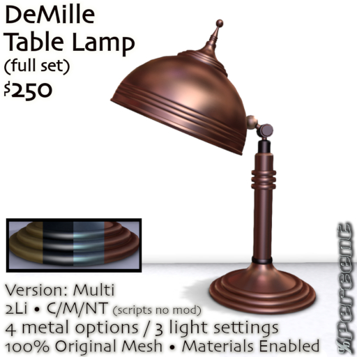 % DeMille Table Lamp (multi) *MESH*