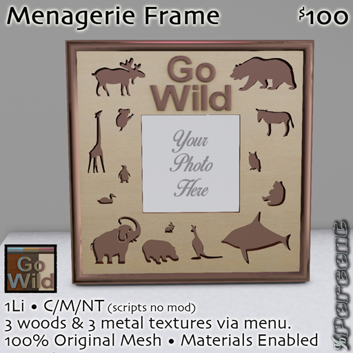 % Animal Menagerie Frame *MESH*