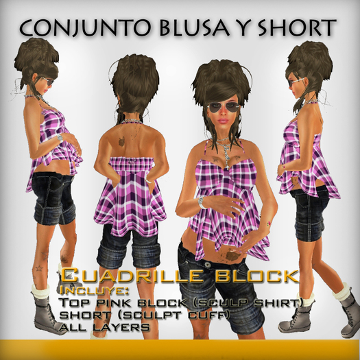 Conjunto Top y Short - block