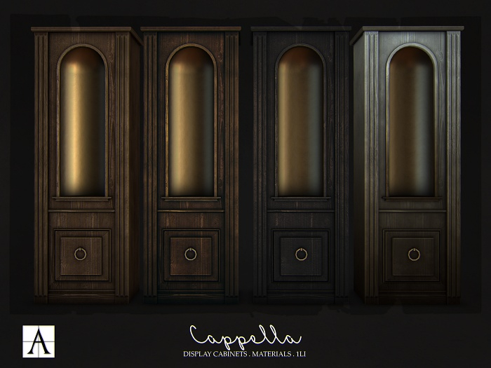 Architect. Cappella Display Cabinets (fatpack)