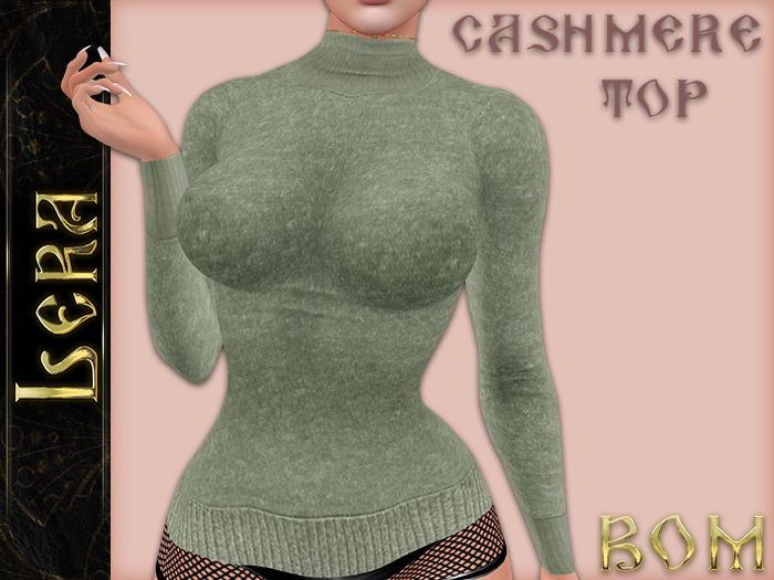 !L! Cashmere Top Sage