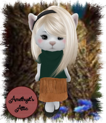 AA-Brown Fringe Skirt-Dinkies