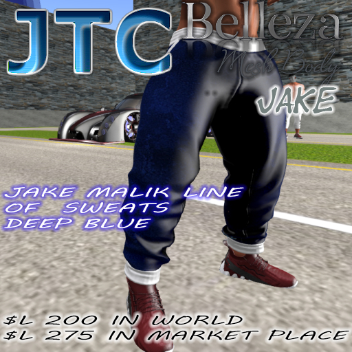 JTC Malik Belleza Sweat Pants Dark blue