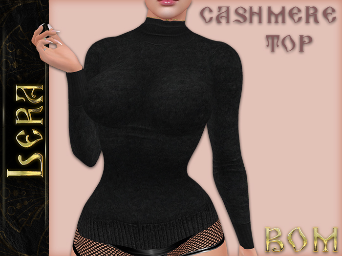 !L! Cashmere Top Onyx