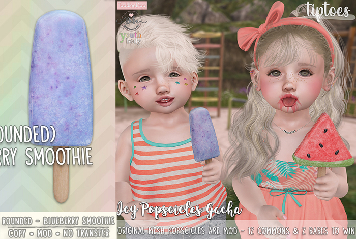 . tiptoes - Icy Popscicle [ Rounded ] - Blueberry Smoothie