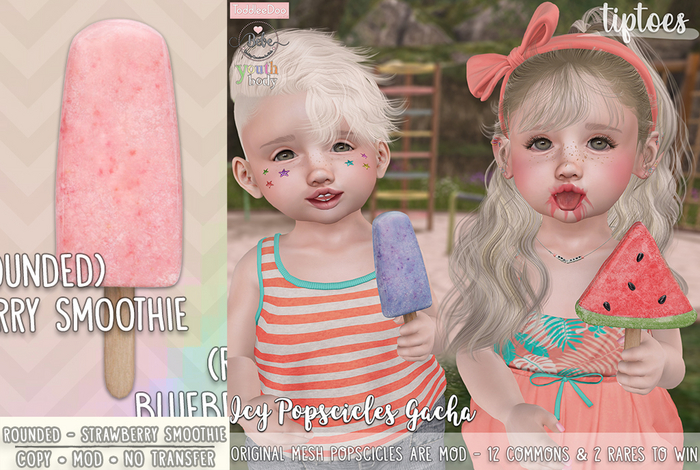 . tiptoes - Icy Popscicle [ Rounded ] - Strawberry Smoothie