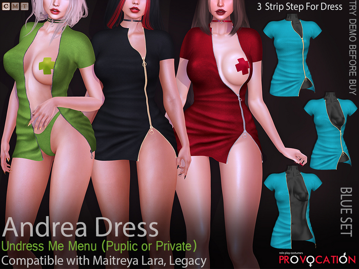 [Provocation] Andrea Dress-Blue