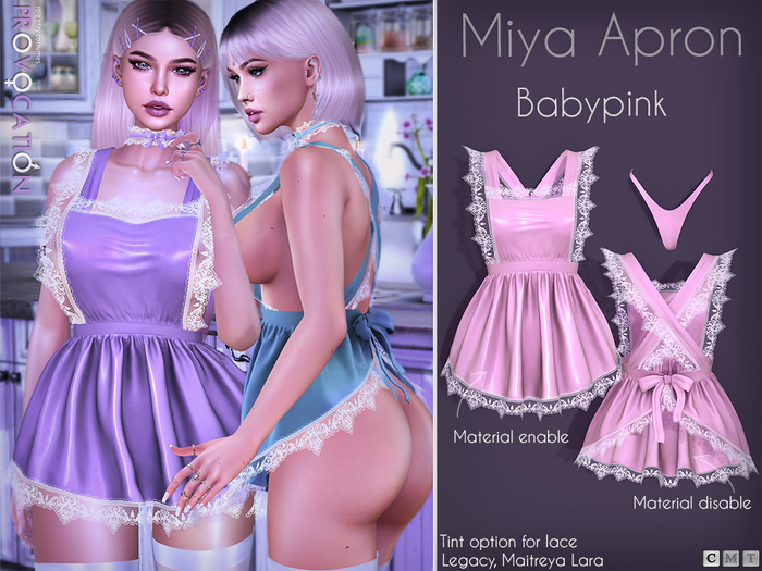 [Provocation] Miya Apron-Babypink