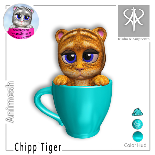 RINKA&AMPRENTA - Chipp Tiger Turquoise