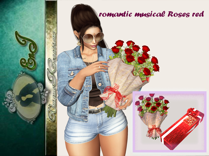 romantic musical Roses  red