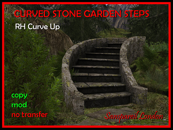 MP_ Curved Stone Garden Steps RH