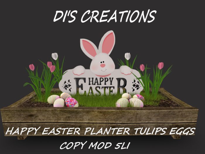 HAPPY EASTER PLANTER TULIPS