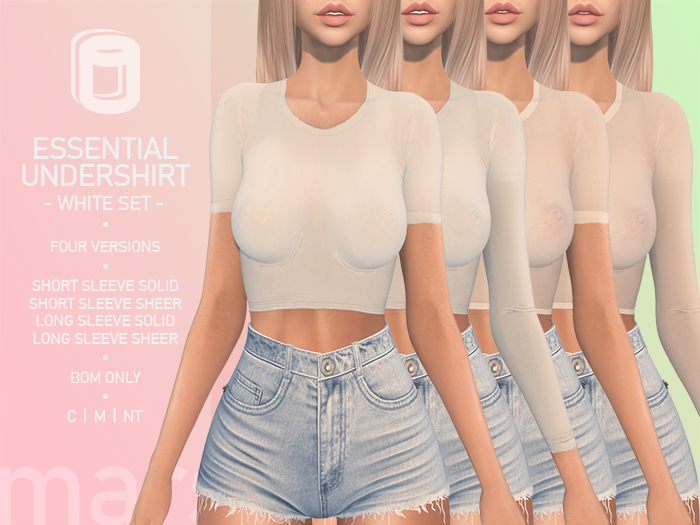 marshmallow. Essential Undershirt - White