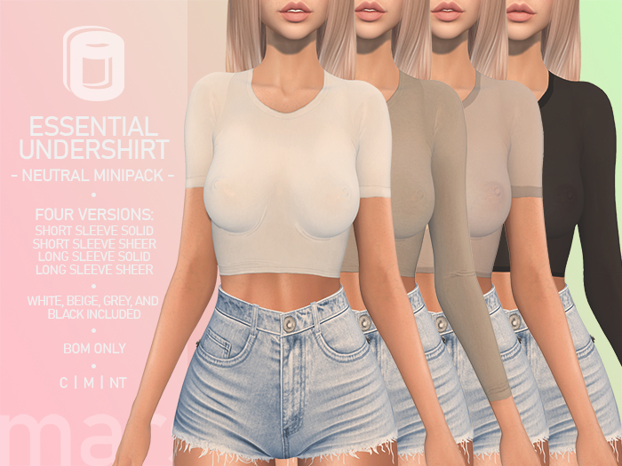 marshmallow. Essential Undershirt - Neutral Minipack