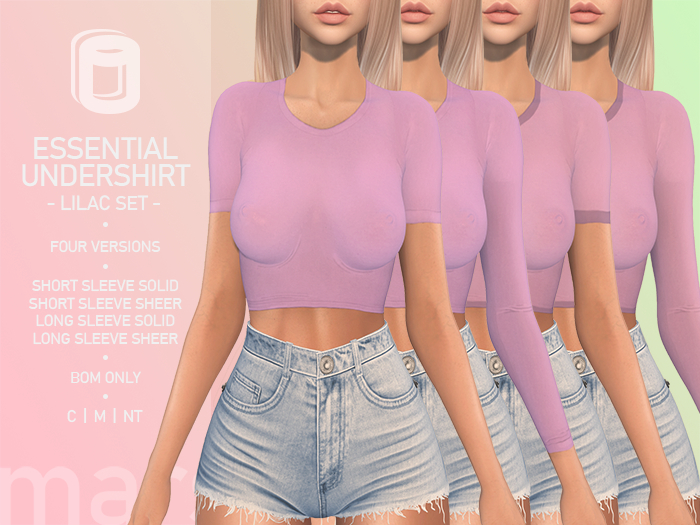 marshmallow. Essential Undershirt - Lilac