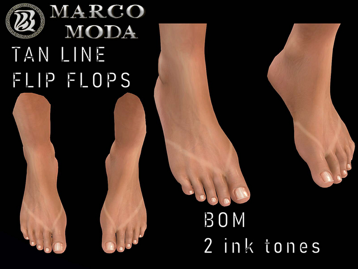 MM TAN LINE FLIP-FLOPS BOM