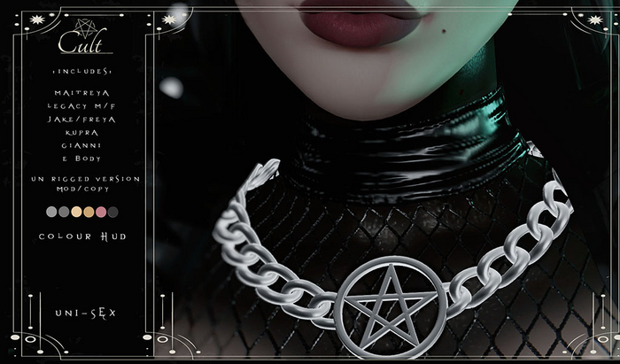 : CULT : Noir Necklace with HUD