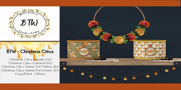 BTW - Christmas Citrus Set BOXED