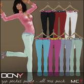 DCNY Zip Pocket Pants All Mixed, 7 Pairs of Pants