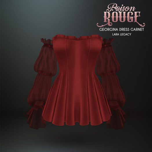 POISON ROUGE Georgina Dress - Garnet