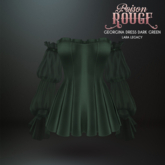 POISON ROUGE Georgina Dress - Dark Green