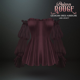 POISON ROUGE Georgina Dress - Aubergine