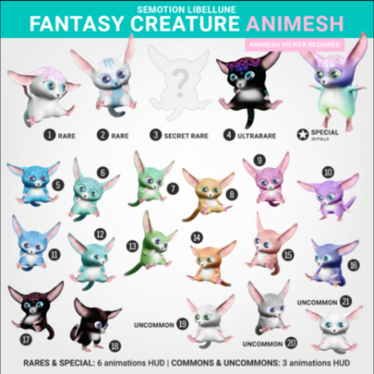 SEmotion Libellune Fantasy Creature #3 SECRET RARE