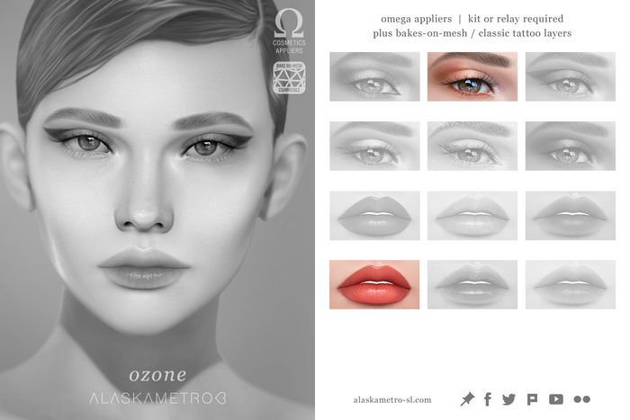 alaskametro<3 "Ozone" makeup set TESTER | EvoX BOM | Bakes-on-Mesh/Classic | OMEGA applier