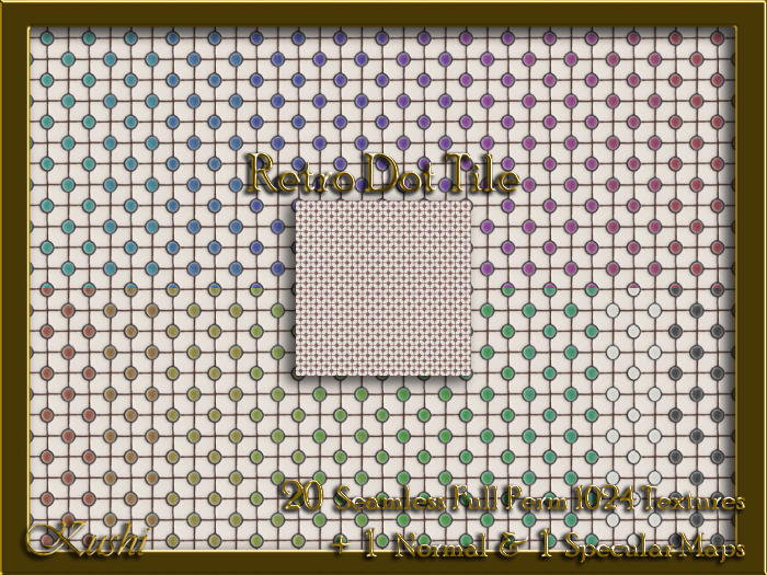 Retro Dot Tile Seamless Texture Set