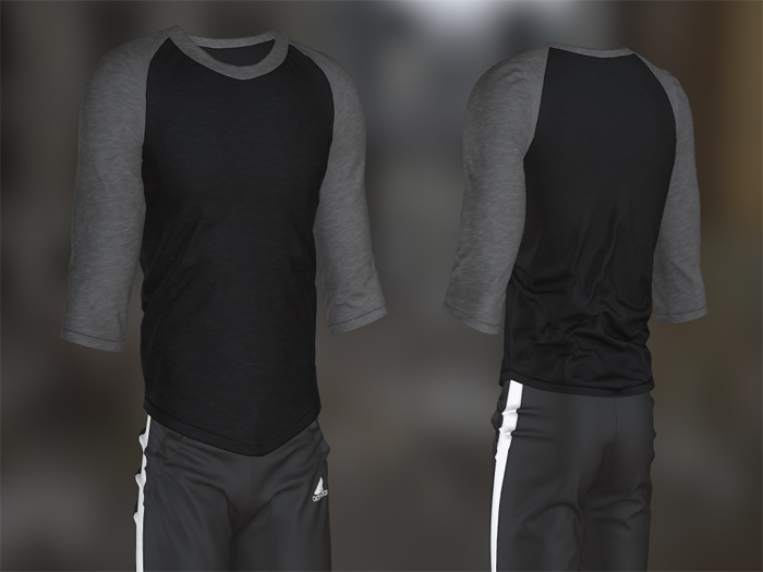 LTD - Baseball Tee - Black - Legacy