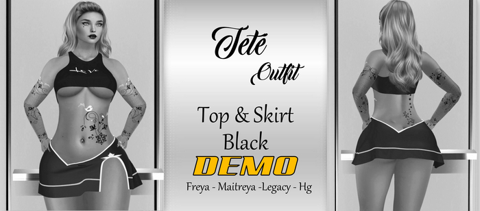 ::: F:: TETE OUTFIT BLACK DEMO