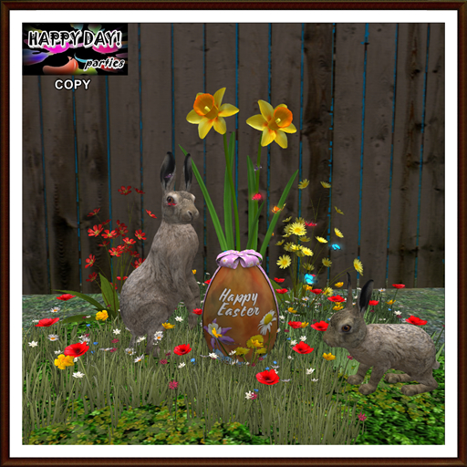 Easter - Rabbits on Garden