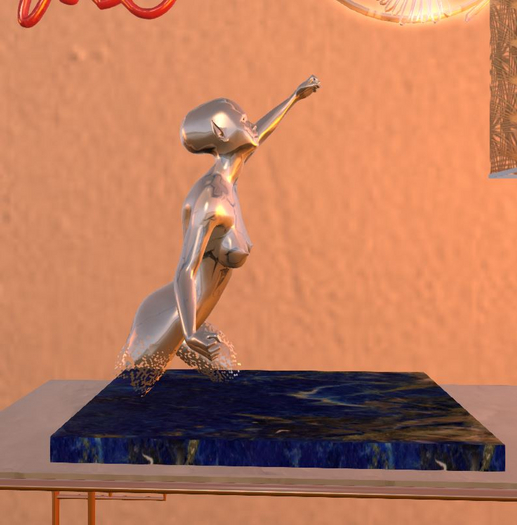 Defrag Women Table Statue 