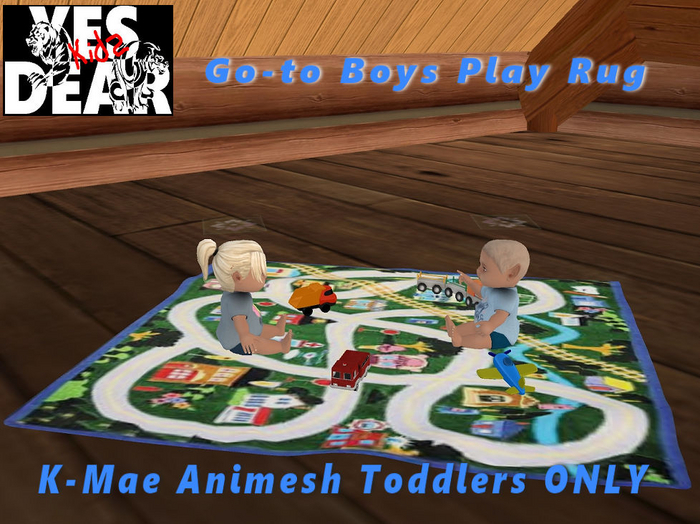 YES DEAR KID's Go-to Boys Play Rug