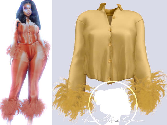 {ABC} Premium Satin Pajama Top Yella
