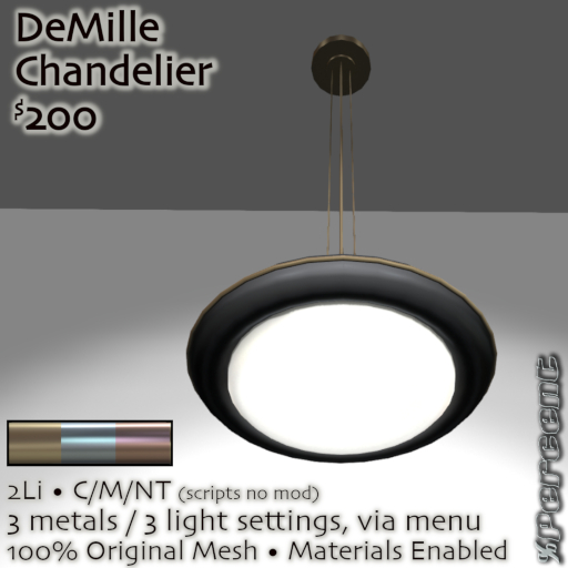 % DeMille Chandelier (multi) *MESH*