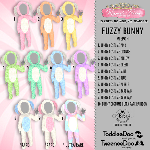 5 *-* Royal Pain *-* Royal Fuzzy Bunny 2021 BLUE