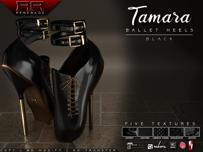 [Renegade] Tamara Ballet Heels - Black
