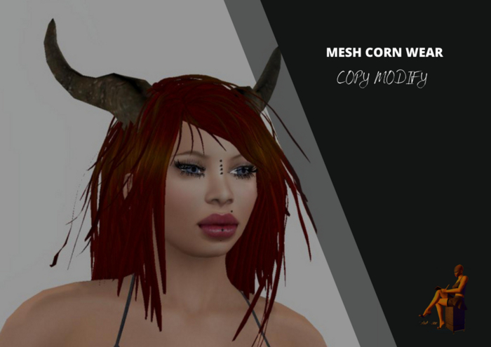 Wearable Horn - Copy & Modify Mesh (Customizable Accessory)