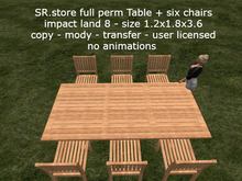 SR.store full perm Table + six chairs