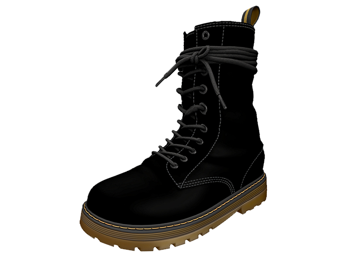 MINIMAL - Martin Boots Black