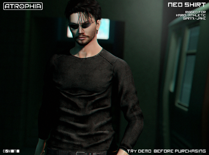 [A] Neo Shirt Black
