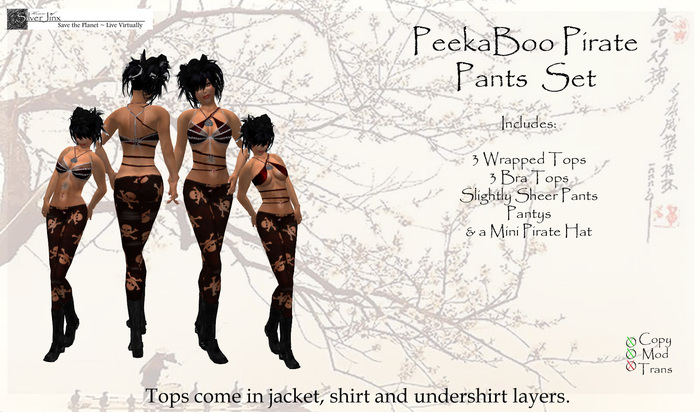 PeekaBoo Pirate Pant Set