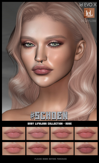 #SCHOEN - Gaby Lipgloss - Evox HUD - Rose