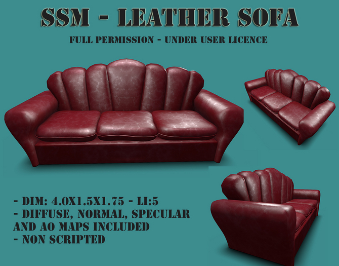 SSM - Leather Sofa