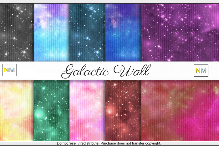 Galactic Wall Builders Kit 10 Seamless Textures NM